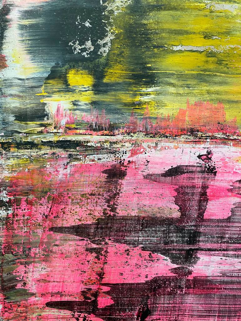 Original Abstract Expressionism Abstract Painting by Preston M Smith Pms