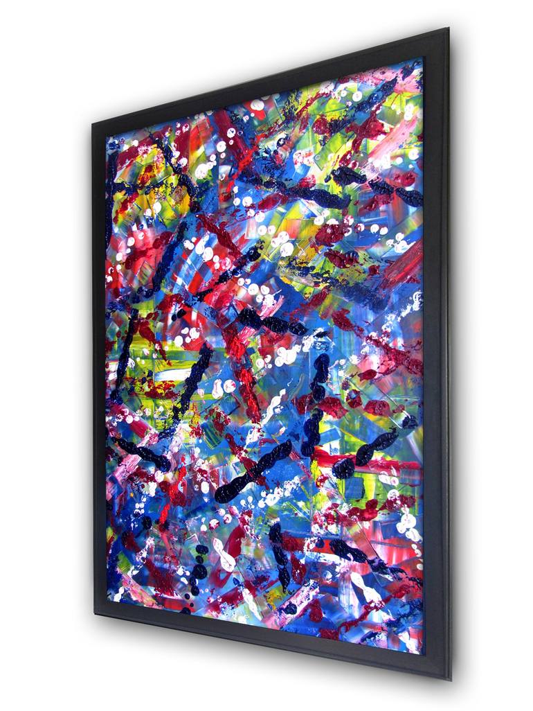 Original Abstract Expressionism Abstract Painting by Preston M Smith PMS