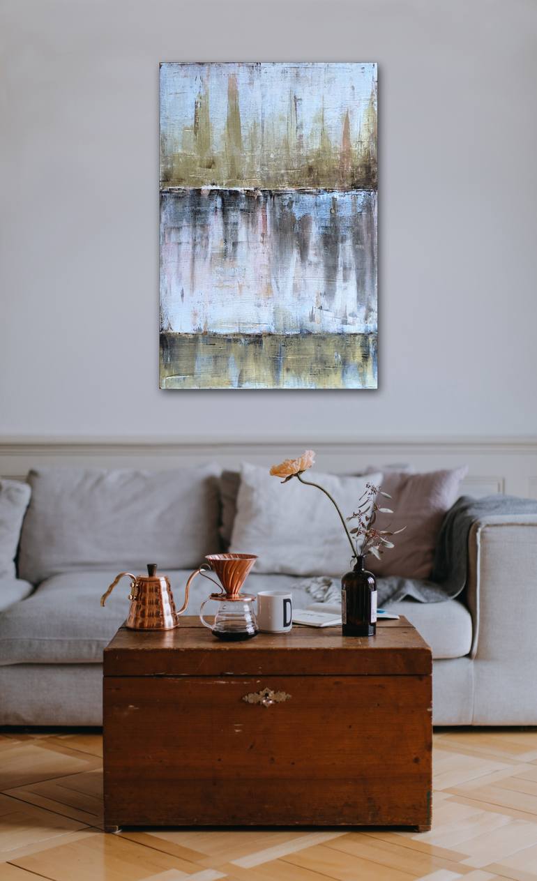 Original Abstract Expressionism Abstract Painting by Preston M Smith Pms