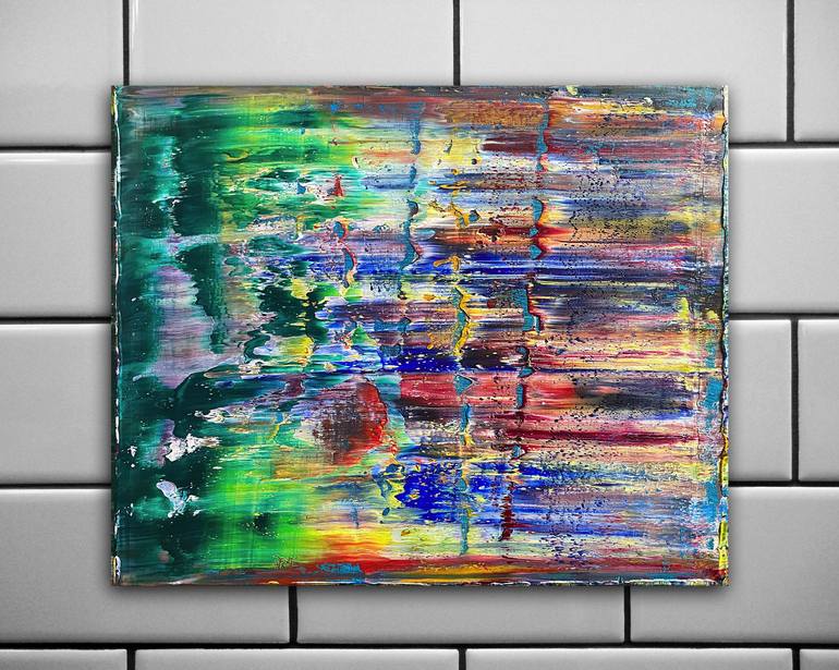 Original Abstract Expressionism Abstract Painting by Preston M Smith PMS