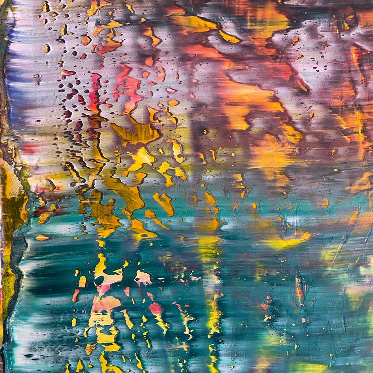 Original Abstract Expressionism Abstract Painting by Preston M Smith Pms