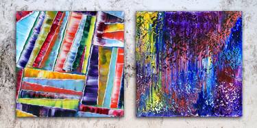 Original Abstract Paintings by Preston M Smith PMS