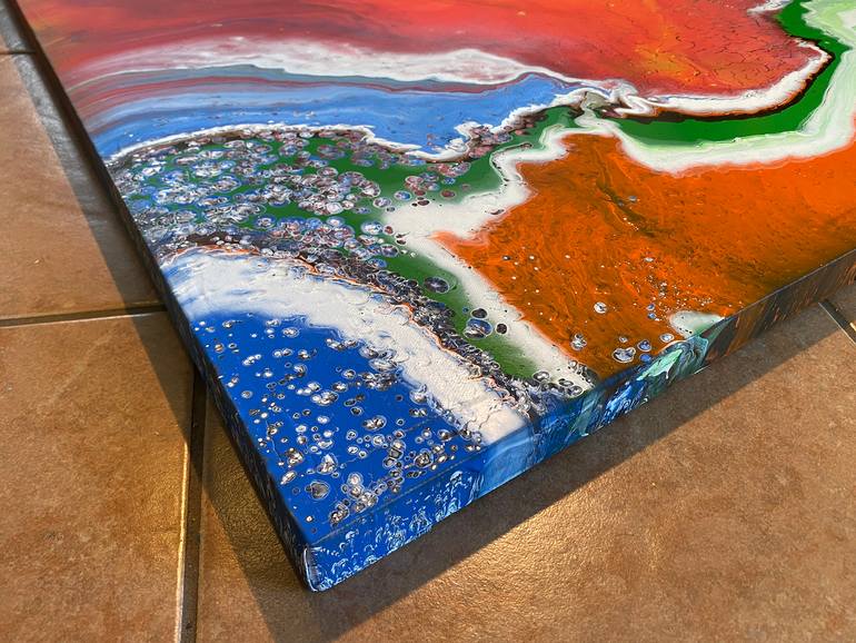 Original Abstract Expressionism Abstract Painting by Preston M Smith Pms