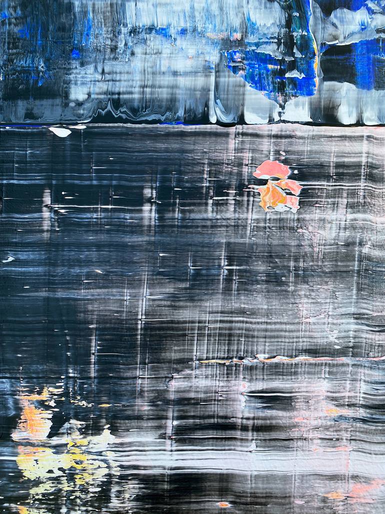 Original Abstract Expressionism Abstract Painting by Preston M Smith Pms