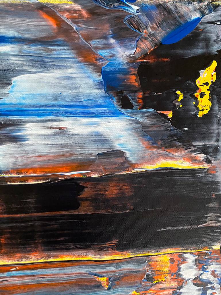 Original Abstract Expressionism Abstract Painting by Preston M Smith Pms