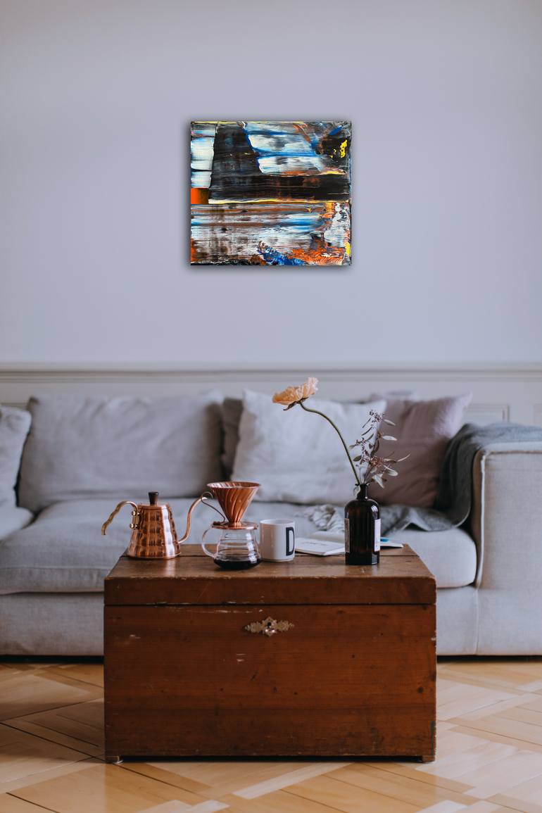 Original Abstract Expressionism Abstract Painting by Preston M Smith Pms