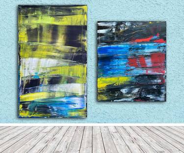 Original Abstract Paintings by Preston M Smith PMS