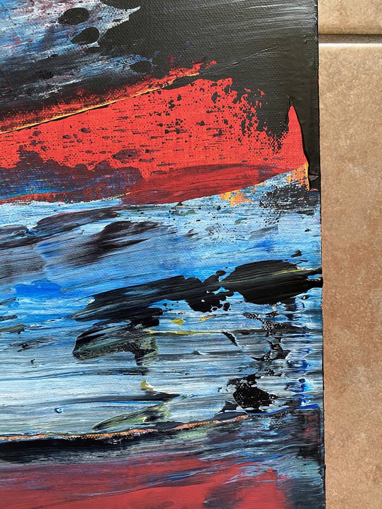 Original Abstract Painting by Preston M Smith PMS