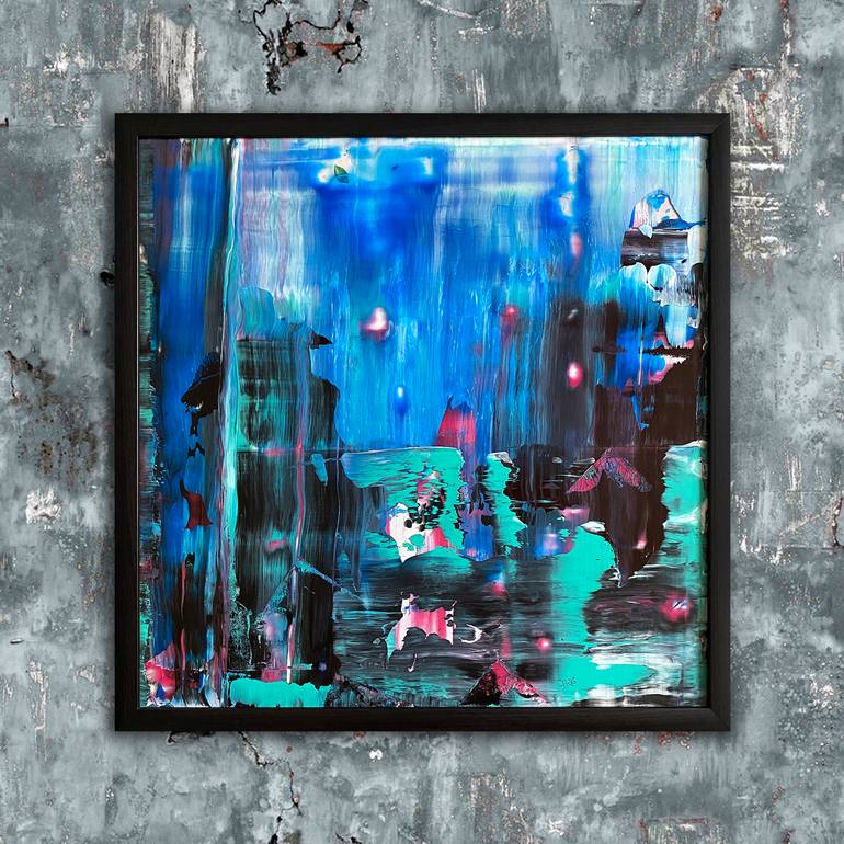 Original Abstract Expressionism Abstract Painting by Preston M Smith Pms