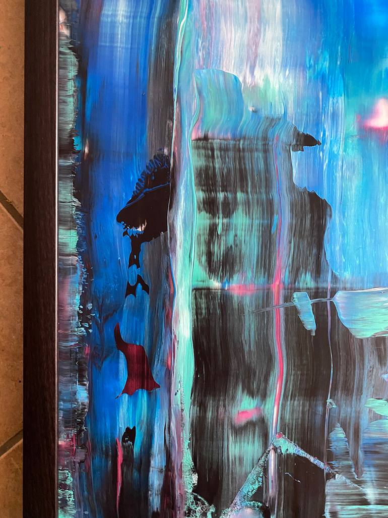 Original Abstract Expressionism Abstract Painting by Preston M Smith Pms