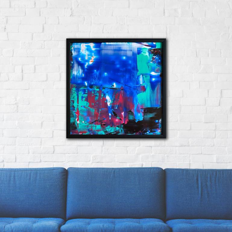 Original Abstract Expressionism Abstract Painting by Preston M Smith Pms