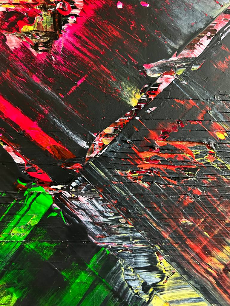 Original Abstract Expressionism Abstract Painting by Preston M Smith Pms