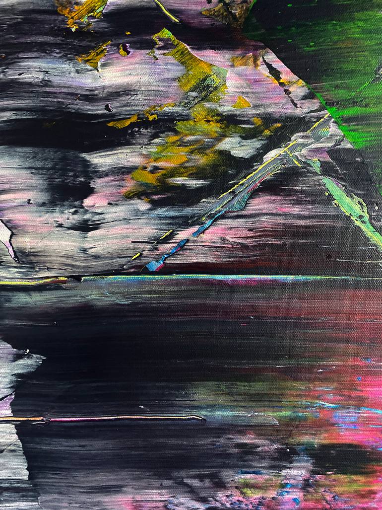 Original Abstract Expressionism Abstract Painting by Preston M Smith Pms