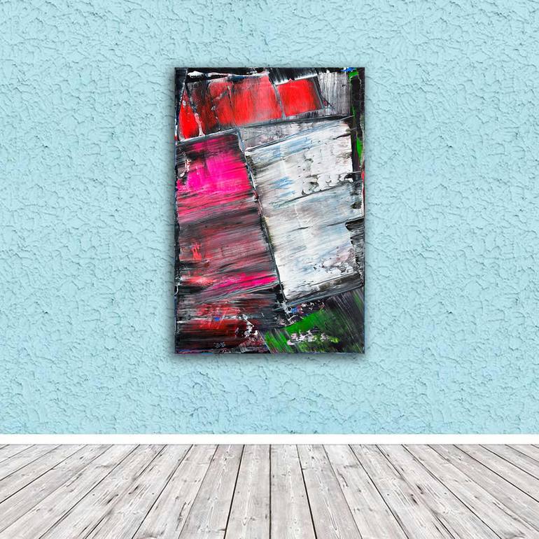 Original Abstract Expressionism Abstract Painting by Preston M Smith PMS