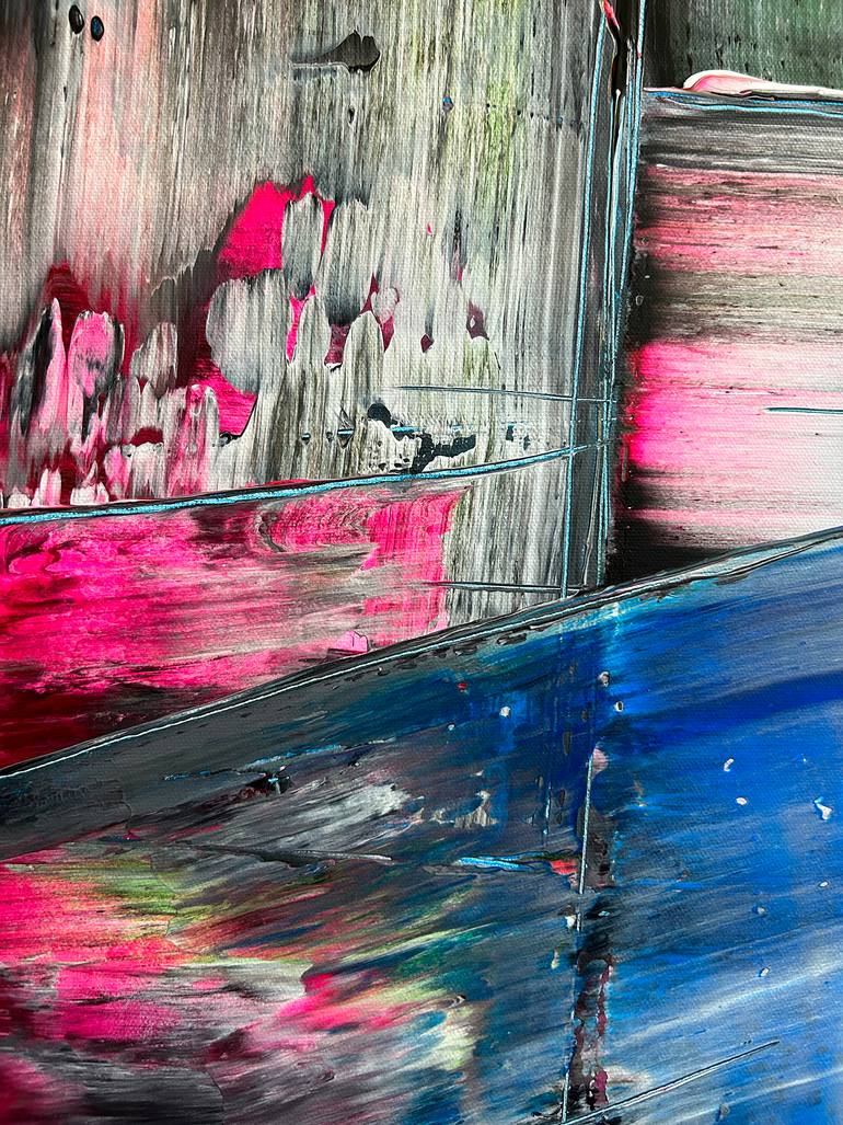 Original Abstract Expressionism Abstract Painting by Preston M Smith Pms