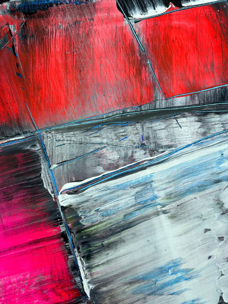 Original Abstract Expressionism Abstract Painting by Preston M Smith Pms