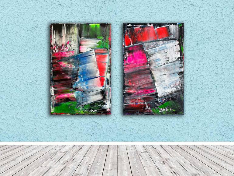 Original Abstract Expressionism Abstract Painting by Preston M Smith Pms