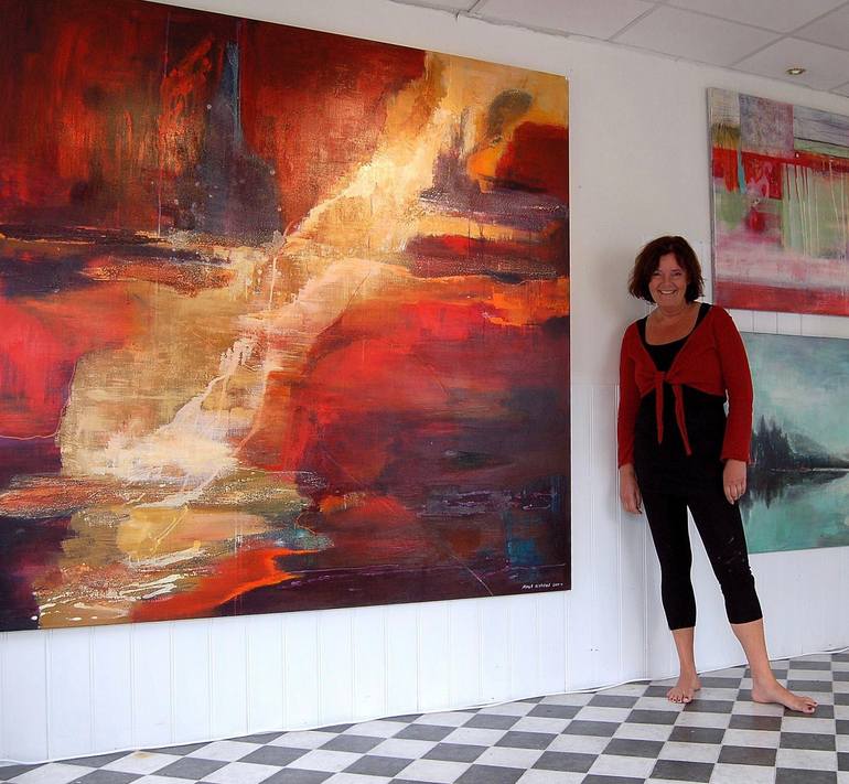 Original Abstract Painting by Mona Birte Wichstad