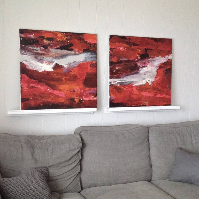 Original Abstract Landscape Painting by Mona Birte Wichstad