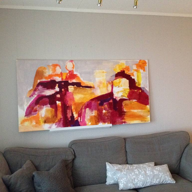 Original Abstract Expressionism Abstract Painting by Mona Birte Wichstad