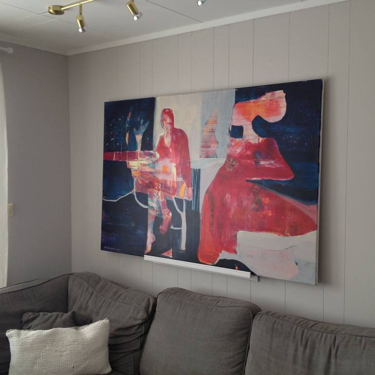 Original Abstract Pop Culture/Celebrity Painting by Mona Birte Wichstad