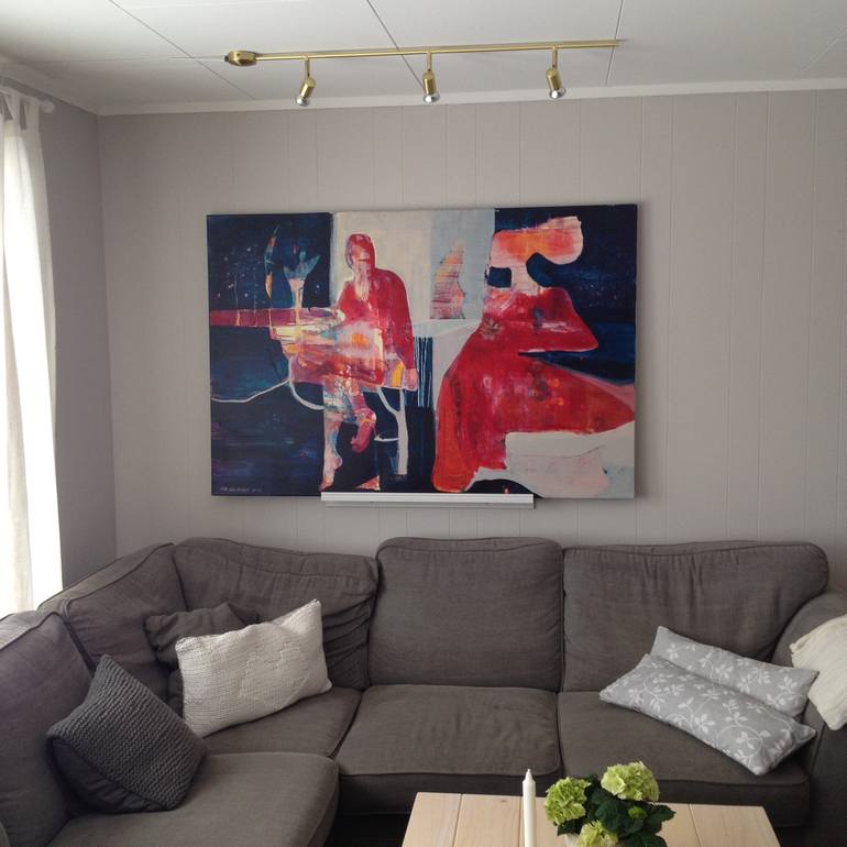 Original Abstract Culture Painting by Mona Birte Wichstad