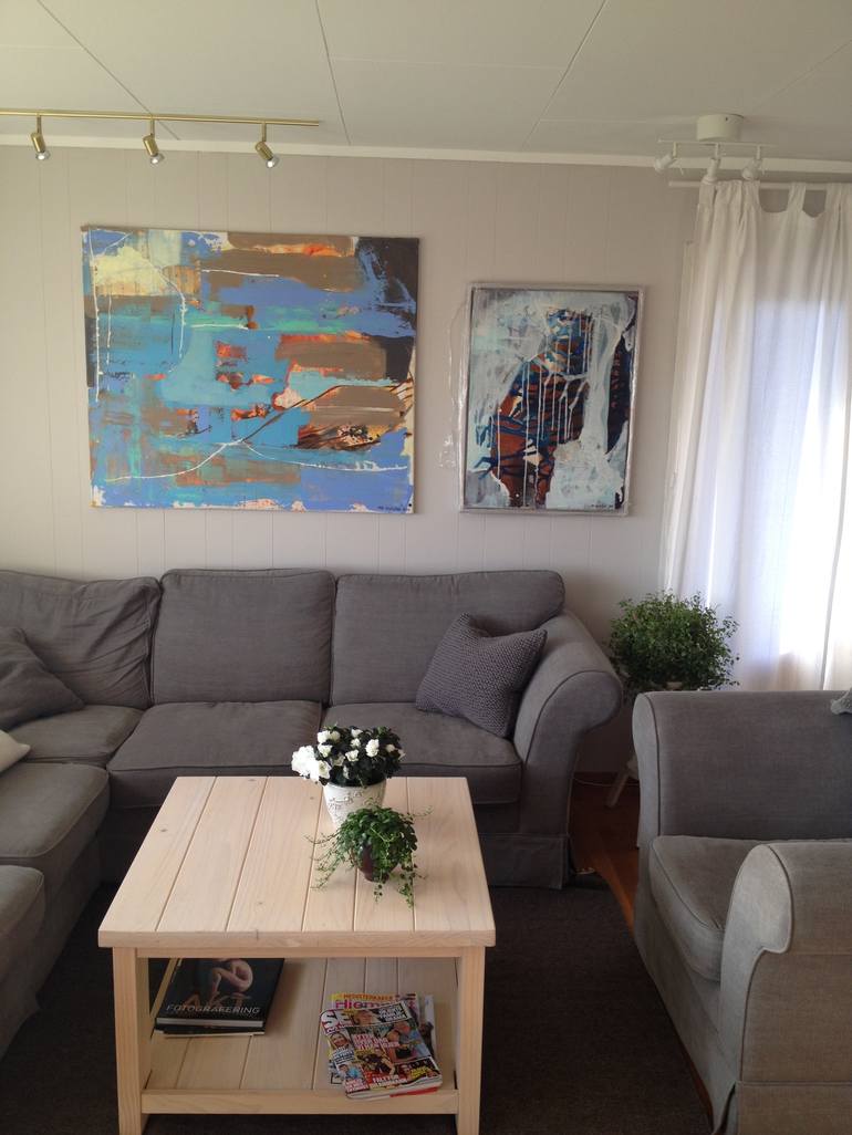 Original Modern Abstract Painting by Mona Birte Wichstad