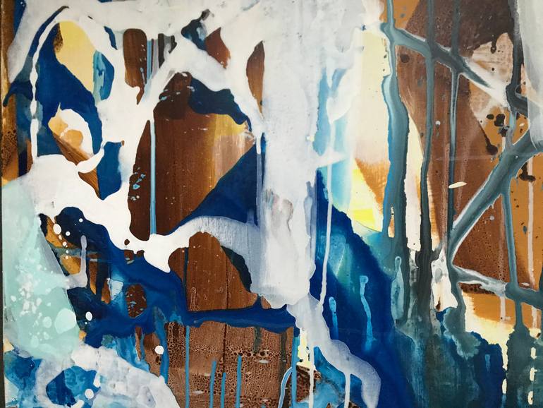 Original Abstract Expressionism Abstract Painting by Mona Birte Wichstad