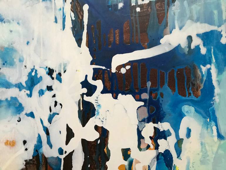 Original Abstract Expressionism Abstract Painting by Mona Birte Wichstad