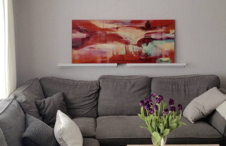 Original Fine Art Abstract Painting by Mona Birte Wichstad