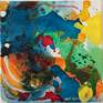 inspired by nature, by the springtime, when nature comes alive 
3 small paintings , this is number 2