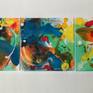 inspired by nature, by the springtime, when nature comes alive 
3 small paintings , this is number 2