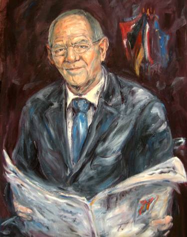 Wolfgang Schäuble Portrait-Commission/ sold thumb