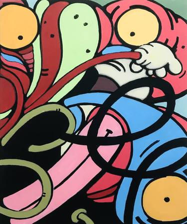 Print of Abstract Cartoon Paintings by Mestizo Art