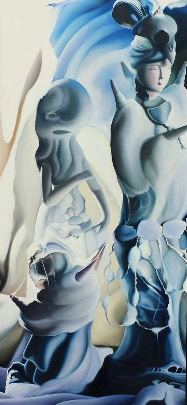 Original Surrealism Abstract Paintings by Monica Metsers