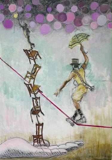 Original Surrealism Performing Arts Mixed Media by Christine Connelly