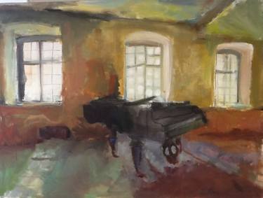 Original Expressionism Interiors Paintings by Christine Connelly