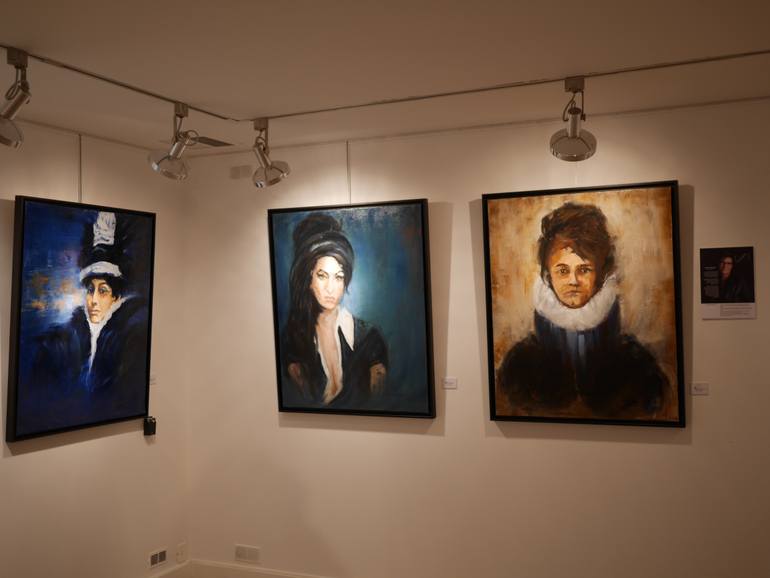 Original Expressionism People Painting by Sophie Simonet