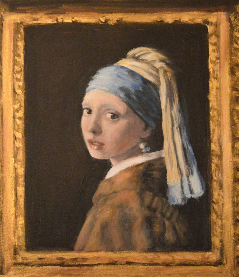 Original Portrait Painting by Escha Van Den Bogerd