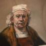 Watching Rembrandt
Acrylic on Canvas, 90x105cm
One of Rembandts last self portrait he made between 1665 and 1669 at Rijksmuseum Amsterdam,