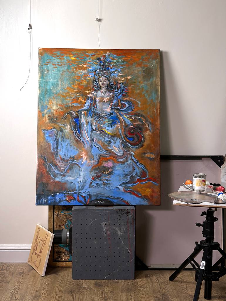 Original Conceptual Women Painting by Yuvak Tuladhar