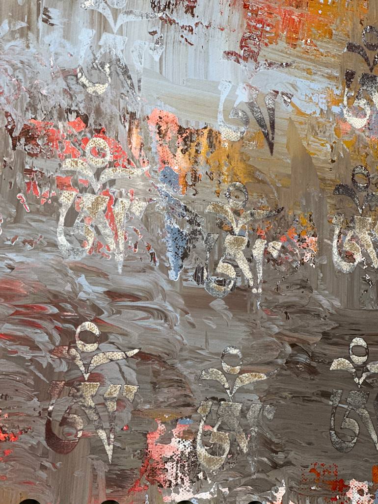 Original Abstract Expressionism Abstract Painting by Yuvak Tuladhar