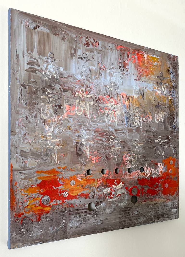 Original Abstract Expressionism Abstract Painting by Yuvak Tuladhar