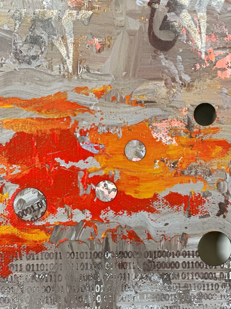 Original Abstract Expressionism Abstract Painting by Yuvak Tuladhar
