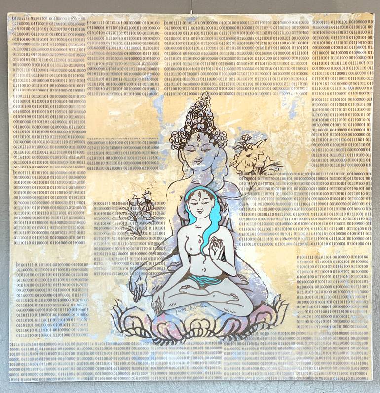 Original Conceptual Women Painting by Yuvak Tuladhar