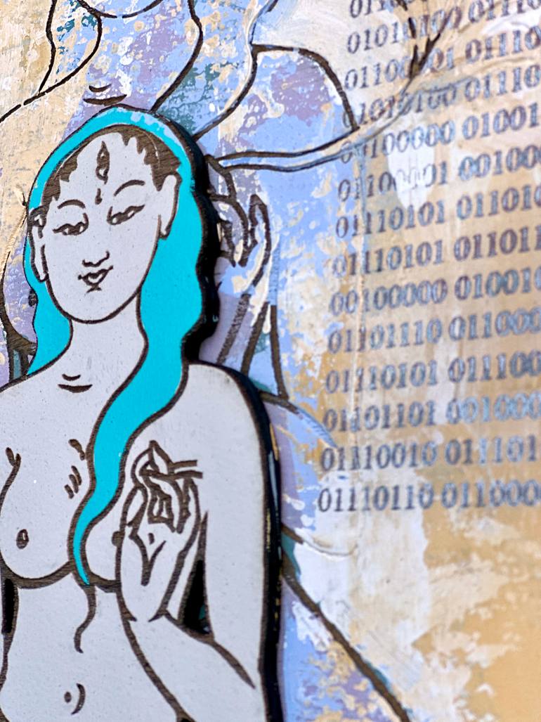 Original Conceptual Women Painting by Yuvak Tuladhar