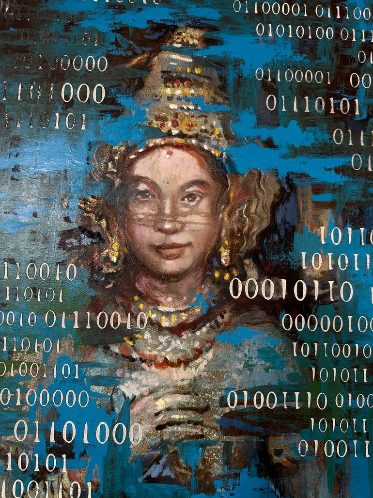 Original Symbolism Women Painting by Yuvak Tuladhar