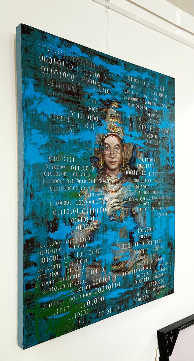 Original Symbolism Women Painting by Yuvak Tuladhar