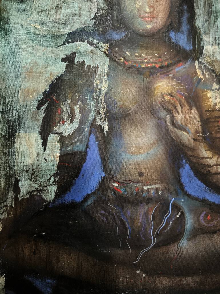 Original Conceptual Religion Painting by Yuvak Tuladhar