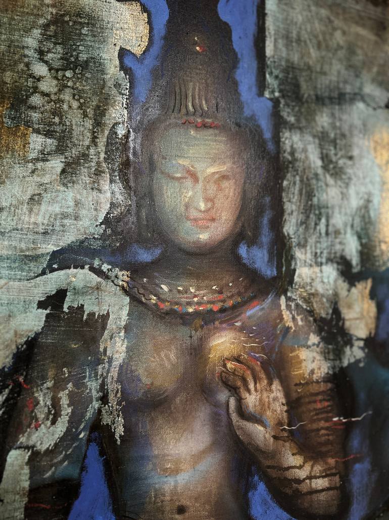 Original Conceptual Religion Painting by Yuvak Tuladhar